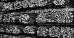 Steel rebar storage. Steel rebar storage.