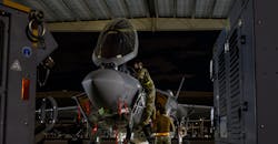 F-35A Night Maintenance Operations at Nellis AFB During Red Flag 21-1 | F-35A Night Maintenance Operations at Nellis AFB During Red Flag 21-1 |