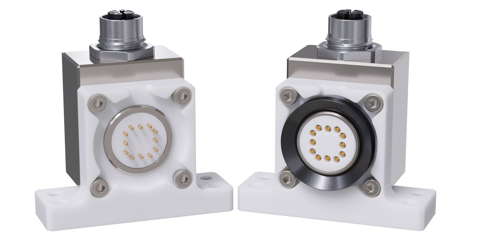 The GBX 10 Gigabit Ethernet Module provides safe and reliable data transmission for advanced automation and more efficient robotic tool changer performance.