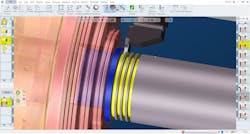 Rib Cut Plunge strategy improves roughing by starting with a series of cuts that are more than a tool width apart. Rib Cut Plunge strategy improves roughing by starting with a series of cuts that are more than a tool width apart.