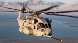 A USMC CH-53K King Stallion heavy-transport helicopter.