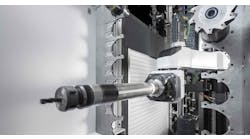 The rack-type magazines, designed for HSK-A 100 tools with storage capacities of 200, 260, and 340 tools, are no longer than 7,000 mm. They provide 489 storage positions for HSK-A 63 tools. The space-saving arrangement allows a high packing density. The rack-type magazines, designed for HSK-A 100 tools with storage capacities of 200, 260, and 340 tools, are no longer than 7,000 mm. They provide 489 storage positions for HSK-A 63 tools. The space-saving arrangement allows a high packing density.