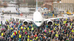 Rollout of first 737 MAX 9 at Renton, Washington.