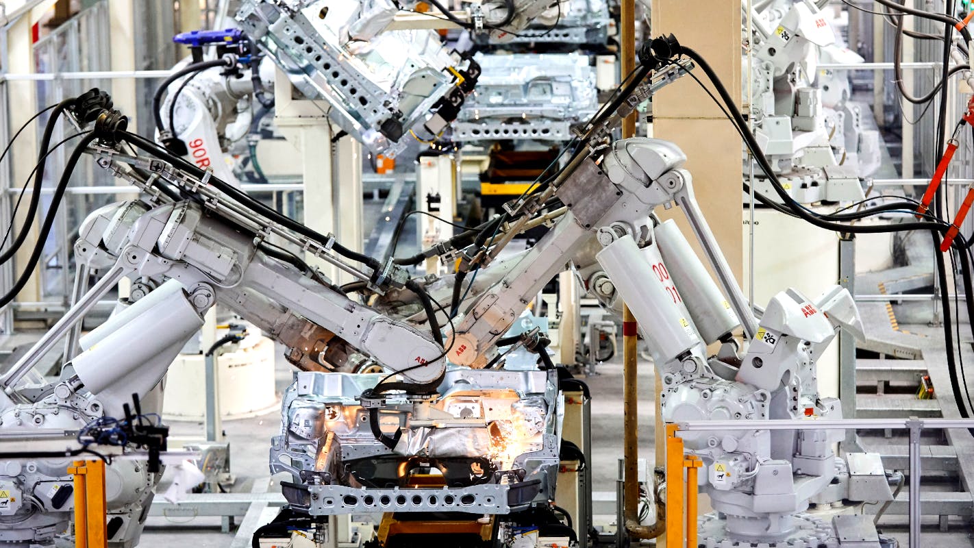 The U.S. automotive sector accounted for one-third of new robot installations in 2023, although the actual number of new units installed fell -15% from the previous year.