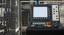 CNC machine interface.