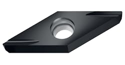 The WEP01C indexable inserts have the sharpest cermet cutting edge, with a fully precision ground circumference. The WEP01C indexable inserts have the sharpest cermet cutting edge, with a fully precision ground circumference.