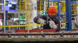 EV battery module assembly at GM's Spring Hill Assembly plant, Tennessee