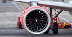 At Madrid airport, a LEAP-1A engine by CFM International in place on an Airbus 320 NEO aircraft. At Madrid airport, a LEAP-1A engine by CFM International in place on an Airbus 320 NEO aircraft.