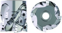 Seco chip splitter inserts effectively evacuate chips from deep pockets, for improved chip flow. Turbo 12 and 18 chip splitter inserts are available in five grades for both square shoulder and helical milling cutters. Seco chip splitter inserts effectively evacuate chips from deep pockets, for improved chip flow. Turbo 12 and 18 chip splitter inserts are available in five grades for both square shoulder and helical milling cutters.