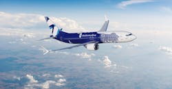 Avia Solutions Group 737 MAX 8 illustration. Avia Solutions Group 737 MAX 8 illustration.