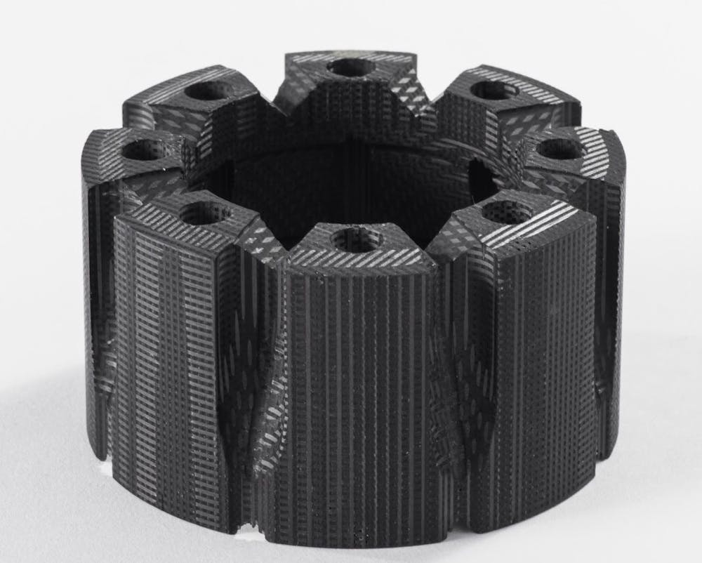 A carbon/carbon fiber component structure produced by Fiber Materials Inc.