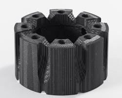 A carbon/carbon fiber component structure produced by Fiber Materials Inc. A carbon/carbon fiber component structure produced by Fiber Materials Inc.