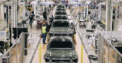 Rivian R1 e-SUV assembly, Normal, Illinois. Rivian R1 e-SUV assembly, Normal, Illinois.