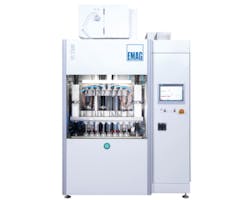 EMAG two-spindle ECM rifling machine. EMAG two-spindle ECM rifling machine.