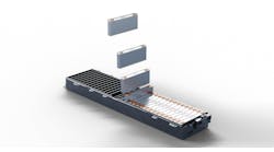GM / LG Energy Solution illustration of prismatic battery-cell arrangement. GM / LG Energy Solution illustration of prismatic battery-cell arrangement.