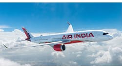 Airbus A350 illustrated in Air India livery. Airbus A350 illustrated in Air India livery.