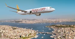 Boeing 737 MAX-10 illustrated in Pegasus Airlines livery. Boeing 737 MAX-10 illustrated in Pegasus Airlines livery.
