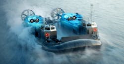 Four Rolls-Royce MT7 turboshaft engines power the U.S. Navy’s LCAC 100 landing craft. Four Rolls-Royce MT7 turboshaft engines power the U.S. Navy’s LCAC 100 landing craft.