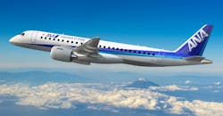 Embraer E-Jet E190-E2 illustrated in ANA livery. Embraer E-Jet E190-E2 illustrated in ANA livery.