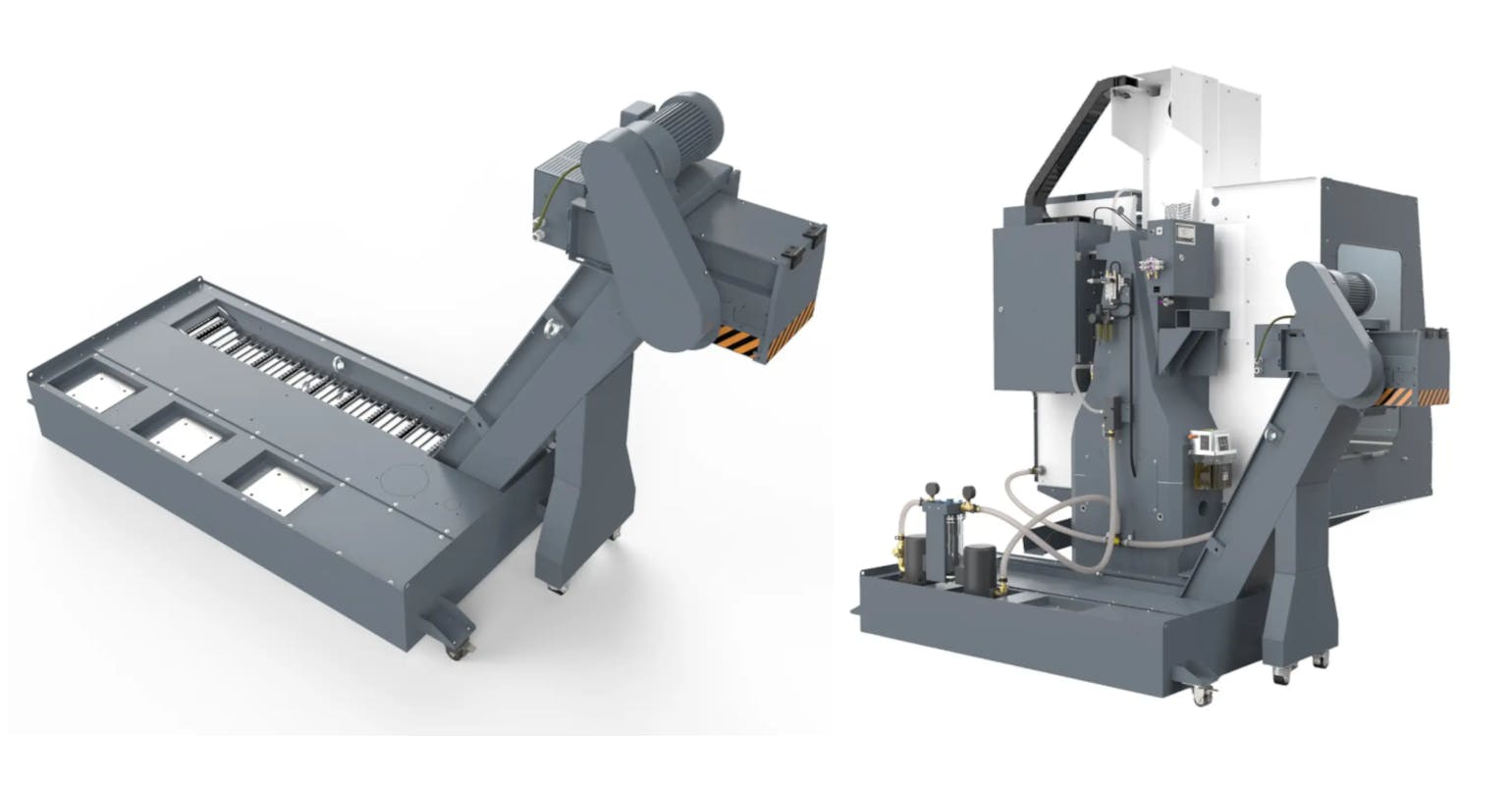 Tormach 1500MX chip conveyor kit.