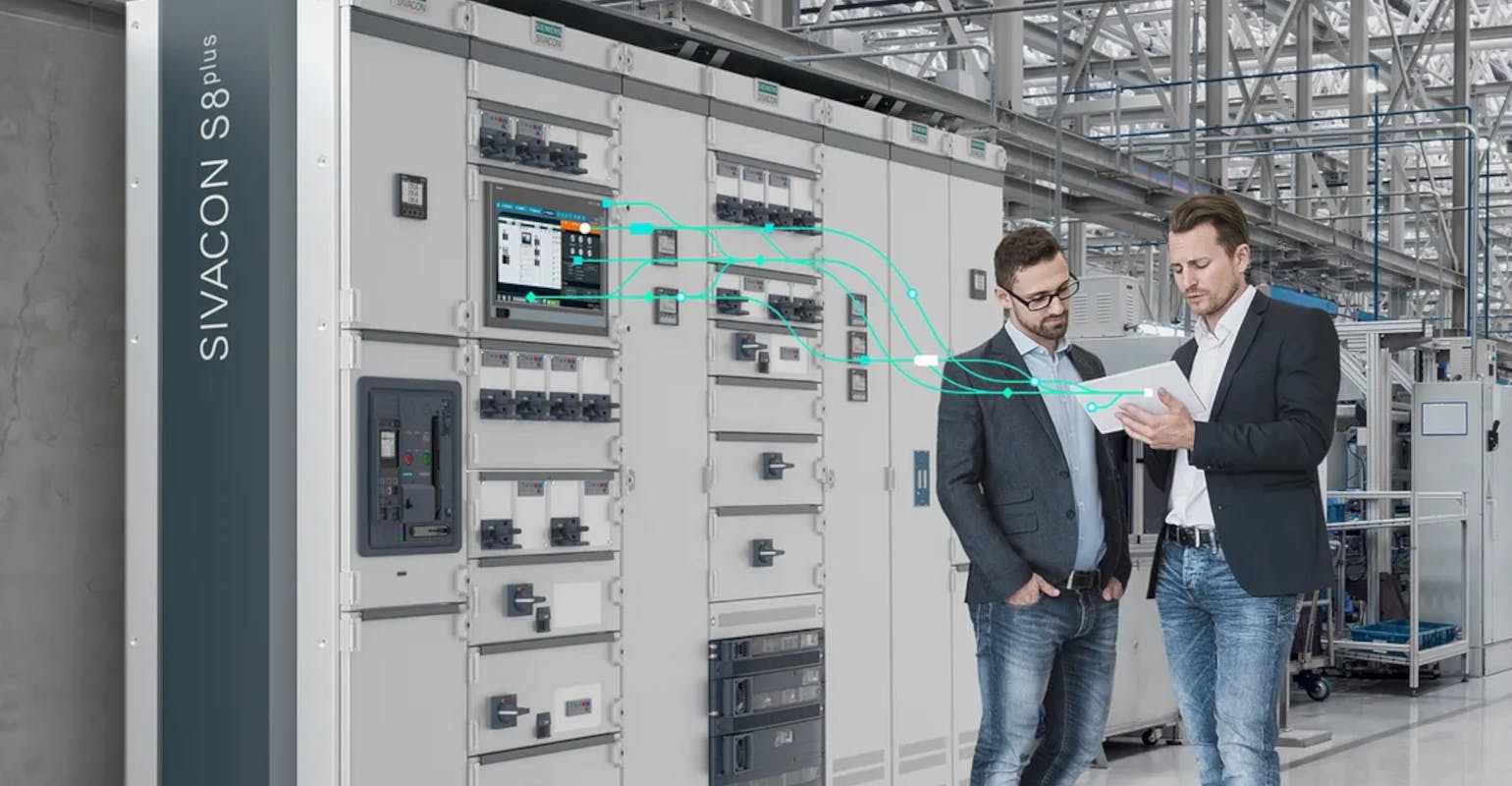Siemens Sivacon 8 low-voltage switchboard.