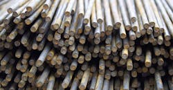 Hot-rolled steel bars. Hot-rolled steel bars.
