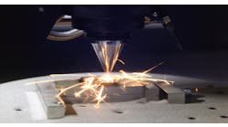 3D printing a metal part. 3D printing a metal part.