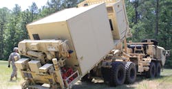 Soldiers from the Richmond-based Company B, 429th Brigade Support Battalion, 116th Brigade Combat team demonstrate the set-up of the M7 Forward Repair System at Fort Pickett, Va. Soldiers from the Richmond-based Company B, 429th Brigade Support Battalion, 116th Brigade Combat team demonstrate the set-up of the M7 Forward Repair System at Fort Pickett, Va.
