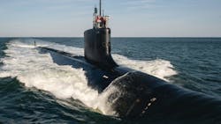 Virginia-class nuclear sub. Virginia-class nuclear sub.