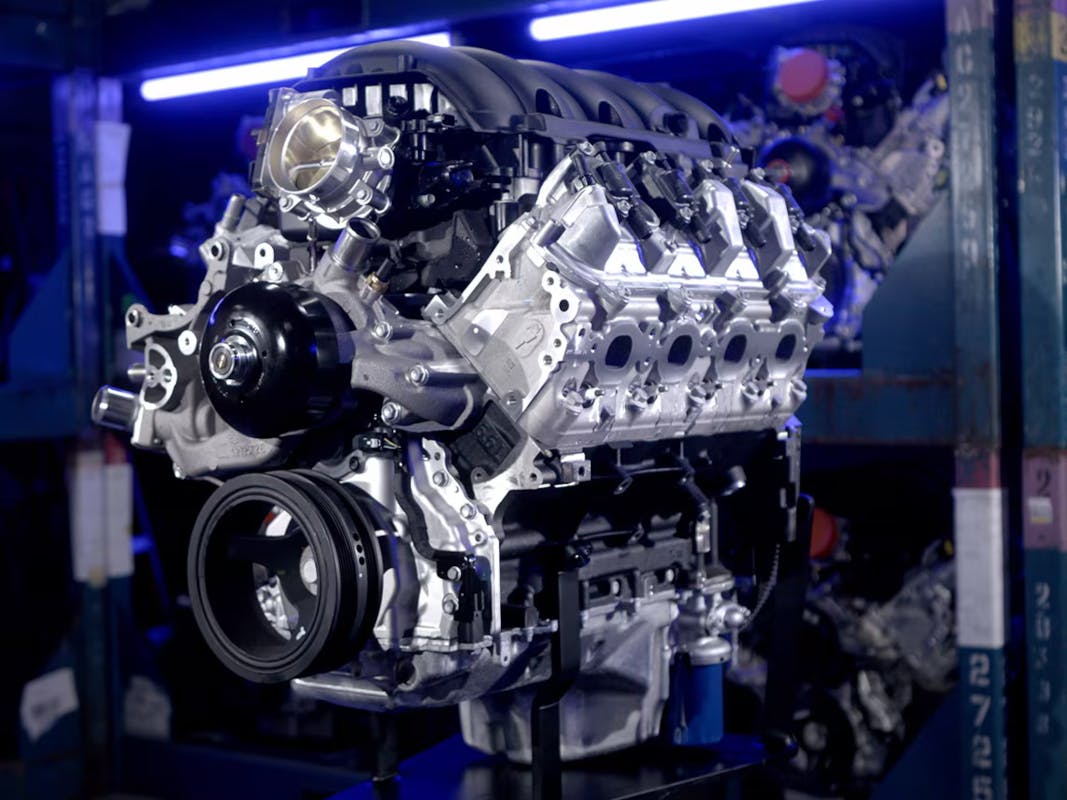 General Motors small-block V-8 engine.