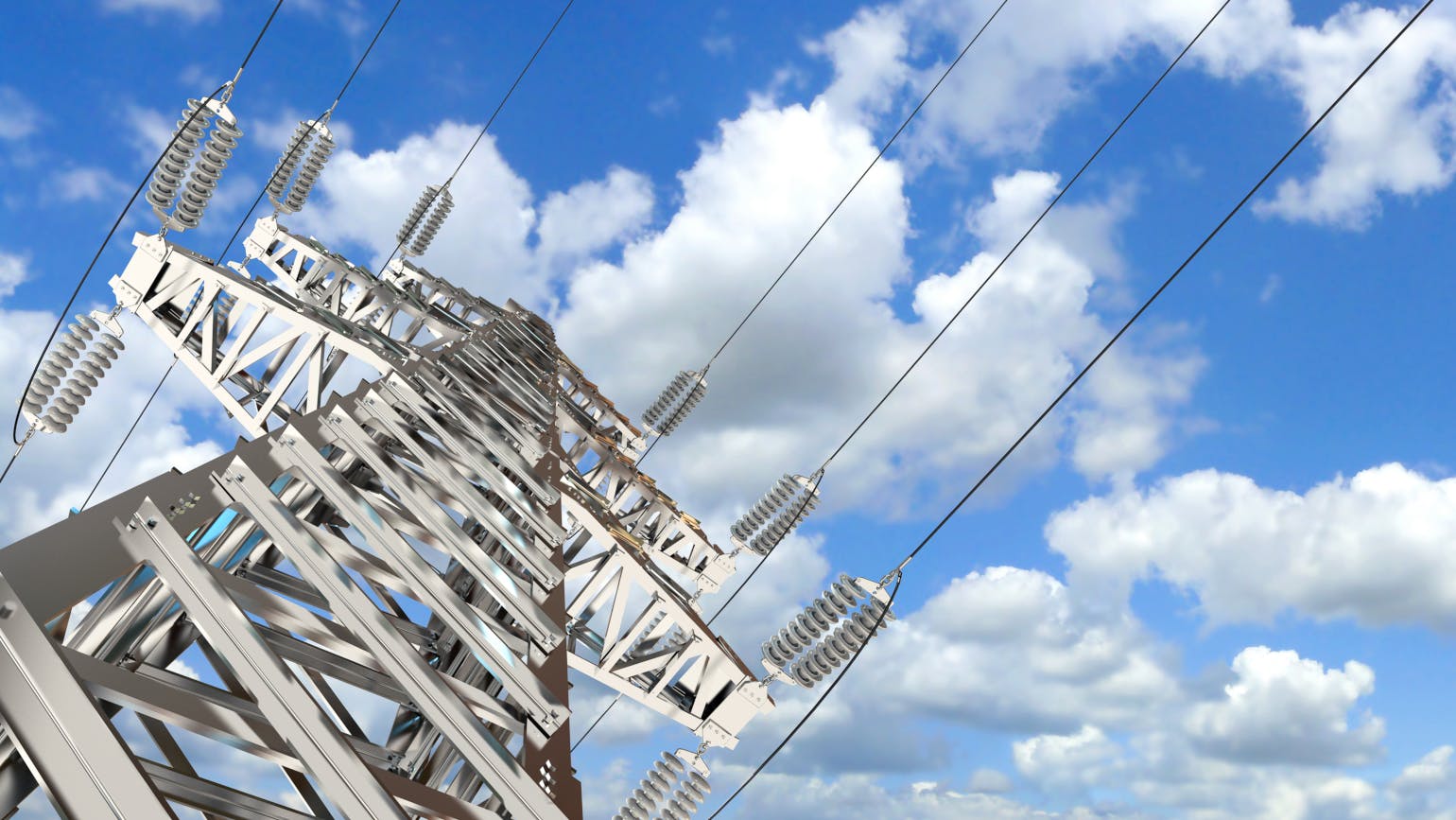 Power transmission line.