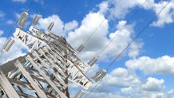 Power transmission line. Power transmission line.