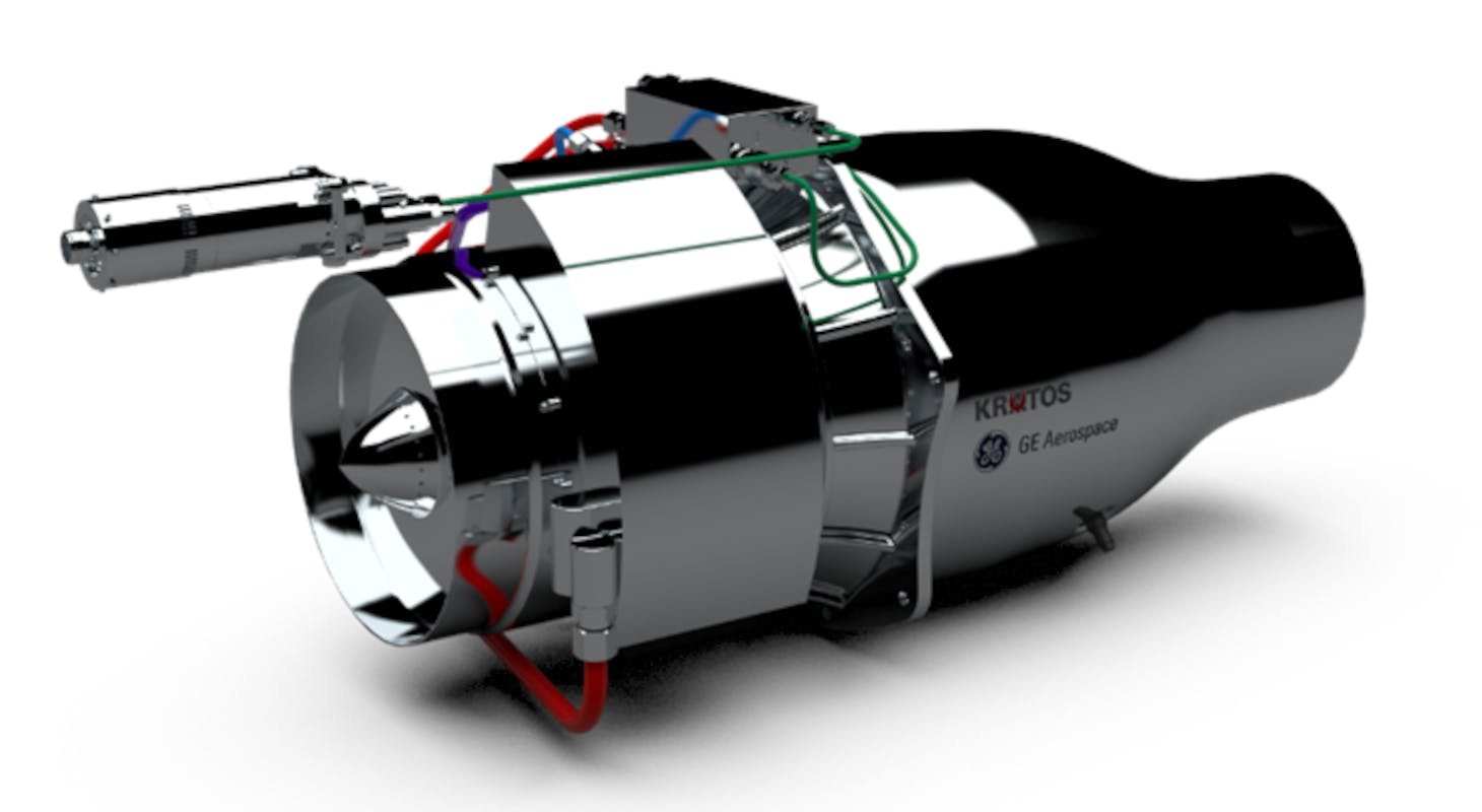 The GEK800 is a compact, low-cost turbofan engine designed to power cruise missiles, UAS, and possibly CCAs. It is scalable, with a thrust range initially targeted at 800 pounds, scaling up to 3,000 pounds.