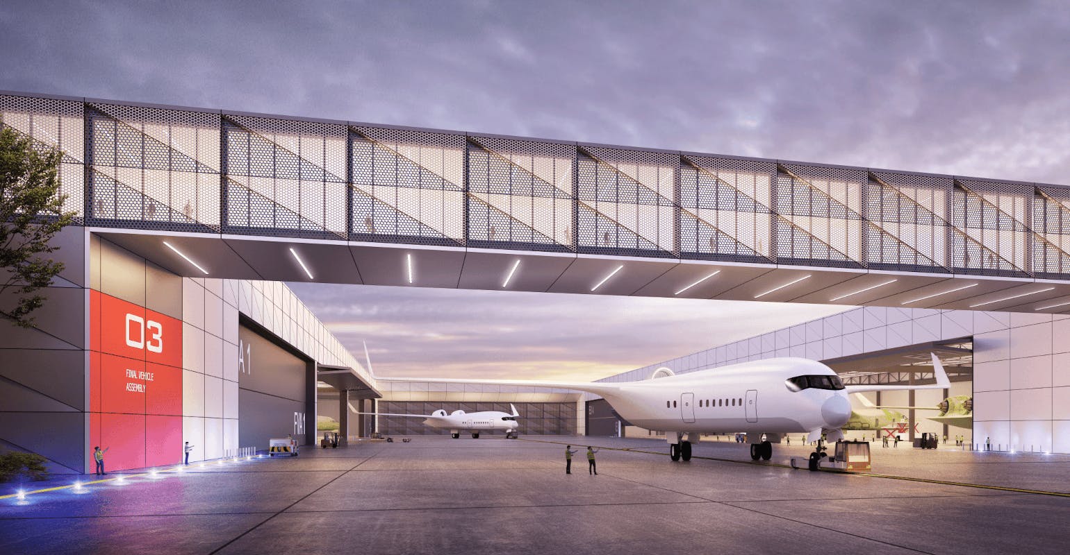 JetZero manufacturing plant proposal.