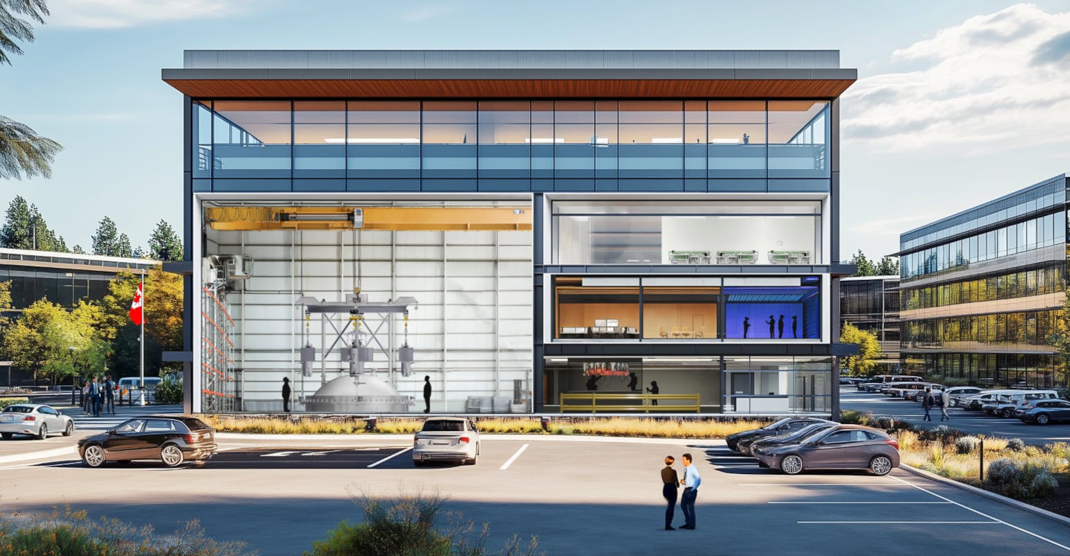 GE Vernova Hitachi Nuclear Energy&rsquo;s SMR engineering and service center in Ontario.