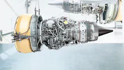 GE Aerospace CF34 high-bypass turbofan engine.