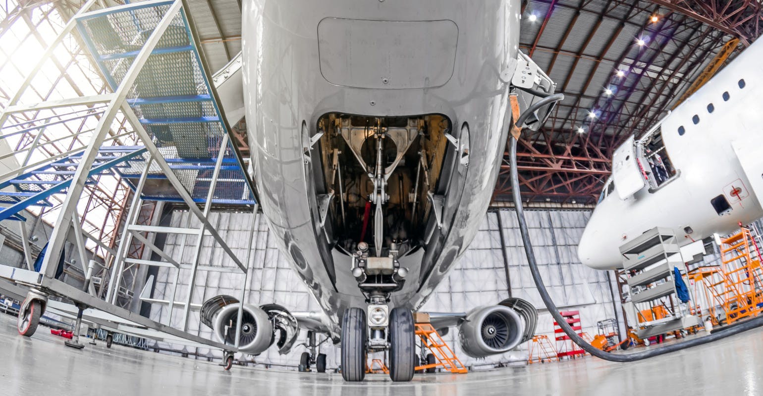 Titanium alloys are found in airframes, landing gear, and engine components.
