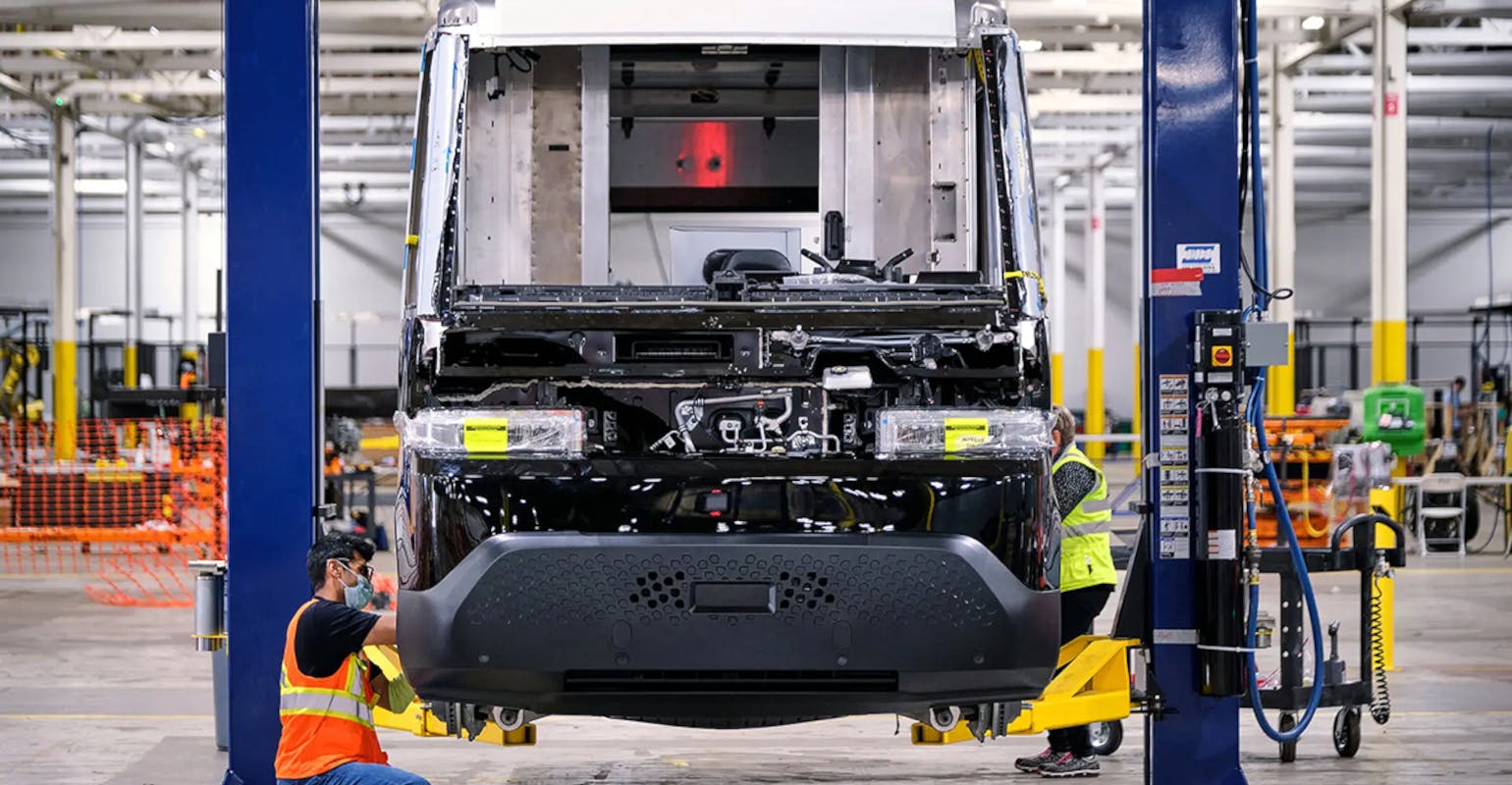 The BrightDrop EV600 electric delivery vehicle &ndash; or eCLV.