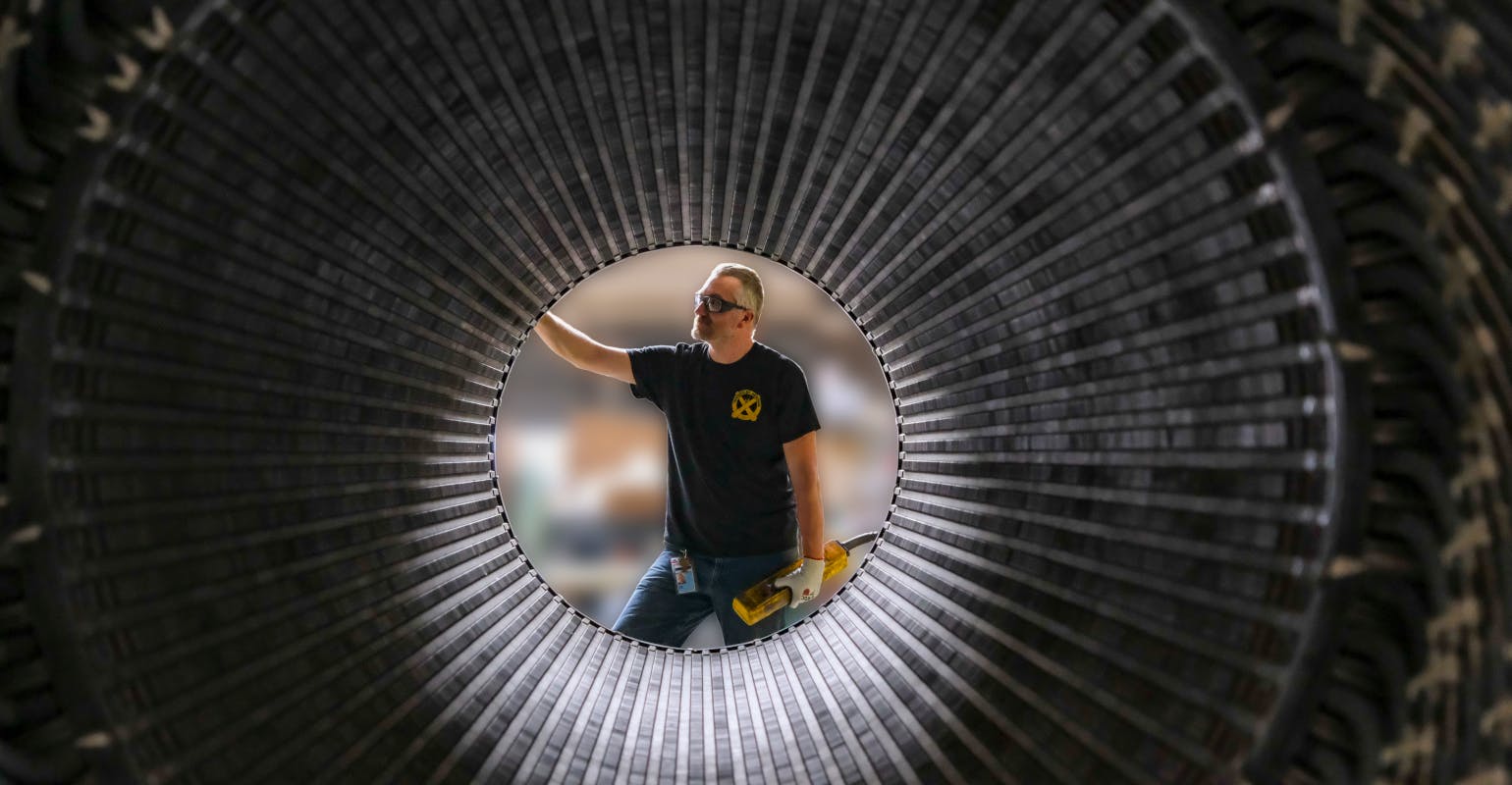 A view of a GE Vernova gas generating system.