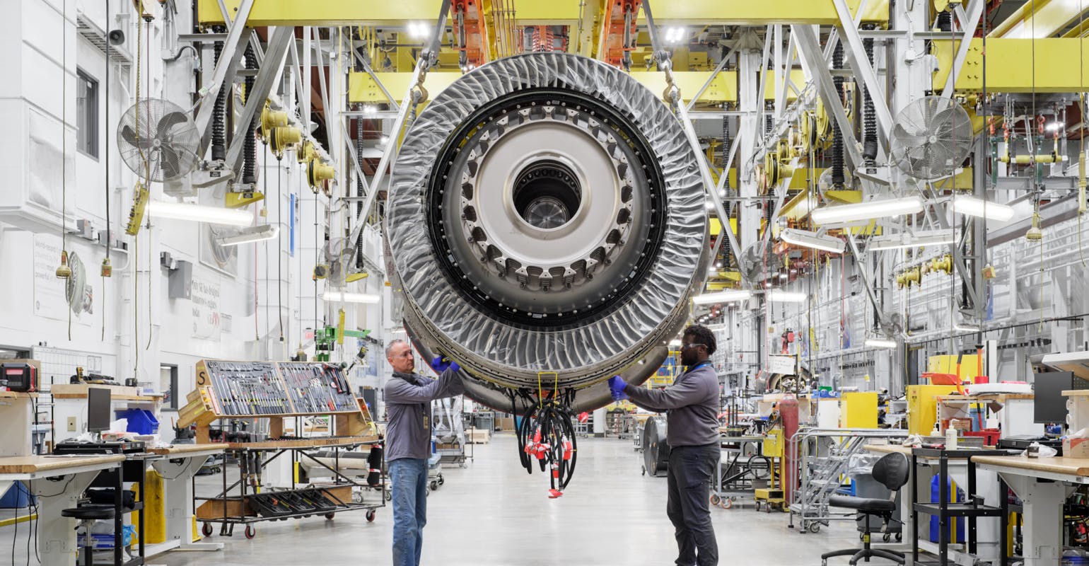 GE Aerospace workers.