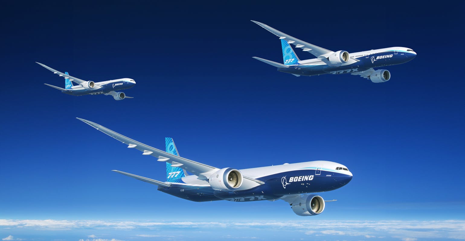 Three 777X variants.