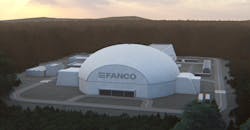 Stylized rendering of a First American Nuclear reactor building, to house the EAGL-1 Small Modular Reactor. Stylized rendering of a First American Nuclear reactor building, to house the EAGL-1 Small Modular Reactor.