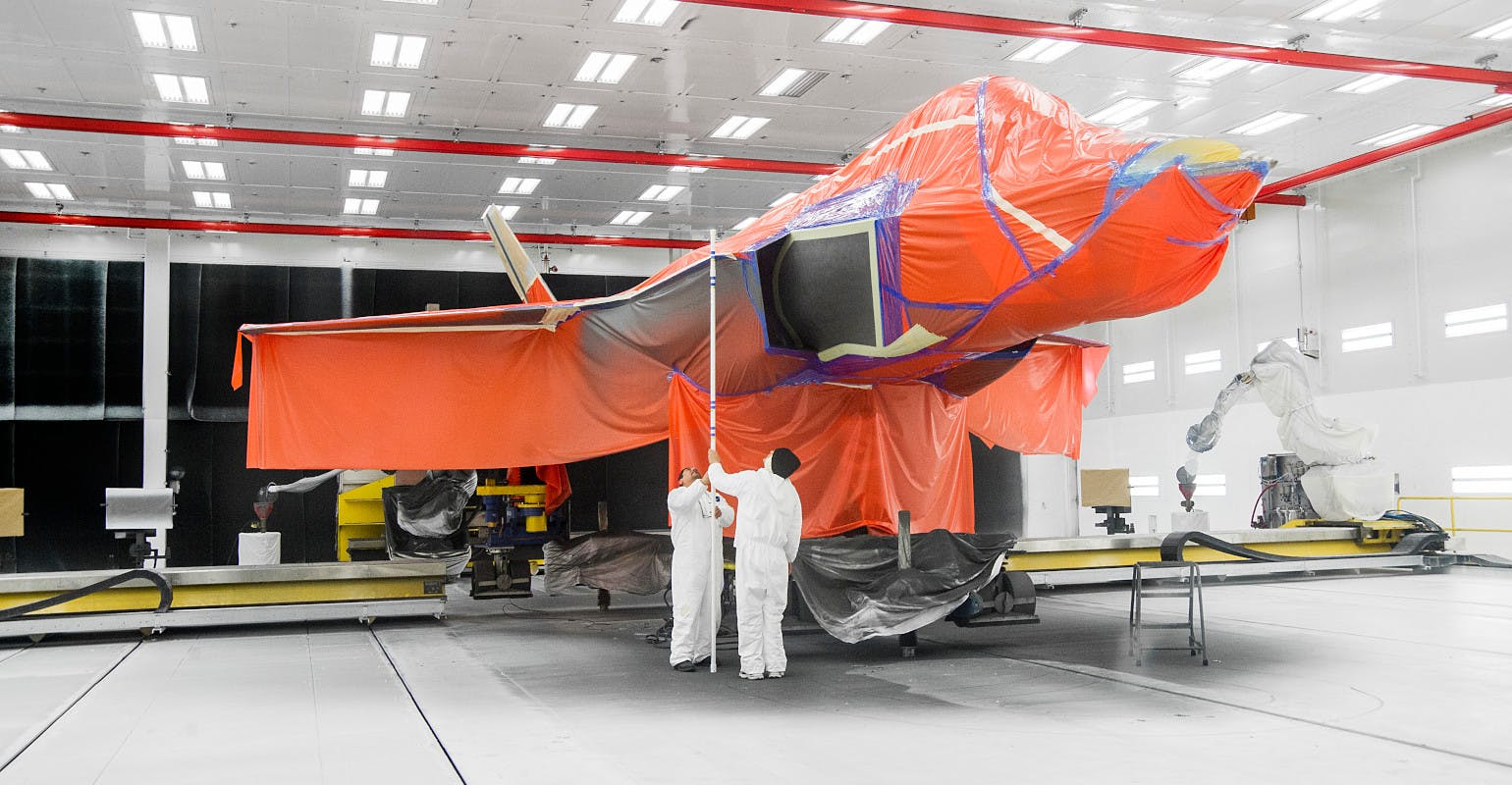 Final finishing, F-35, Lockheed Martin Aeronautics Co., Fort Worth, Tex.
