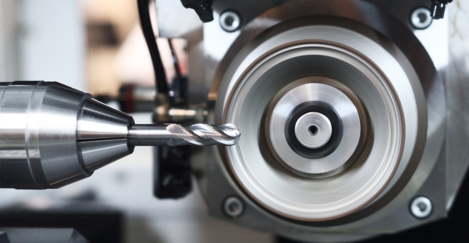 CNC tool grinding.