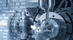 Five-axis CNC mil/turn operation. Five-axis CNC mil/turn operation.