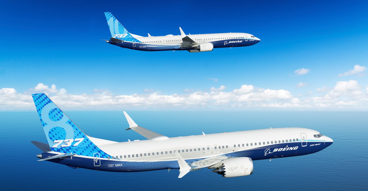 Boeing 737 MAX 8 and MAX 10 aircraft