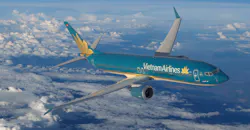 Boeing 737 MAX-8 illustrated in Vietnam Airlines livery Boeing 737 MAX-8 illustrated in Vietnam Airlines livery
