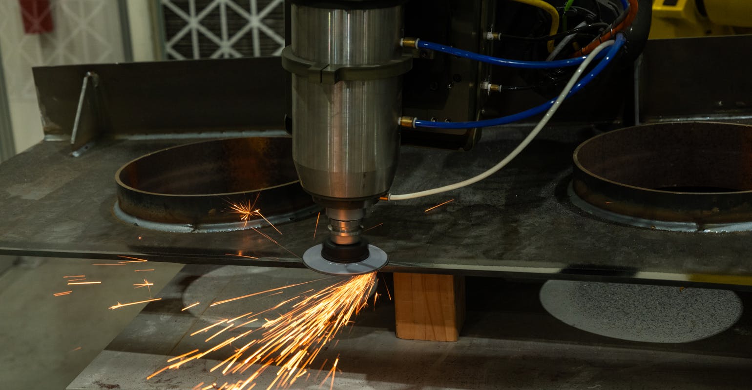 GrayMatter Robotics technology performing autonomous grinding.