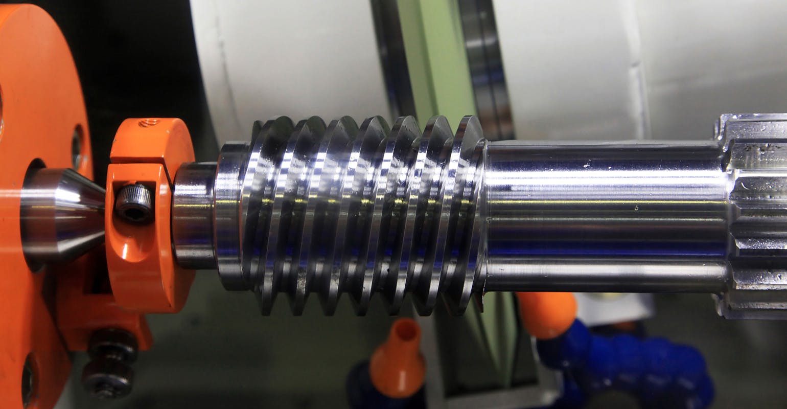 Grinding steel worm-gear