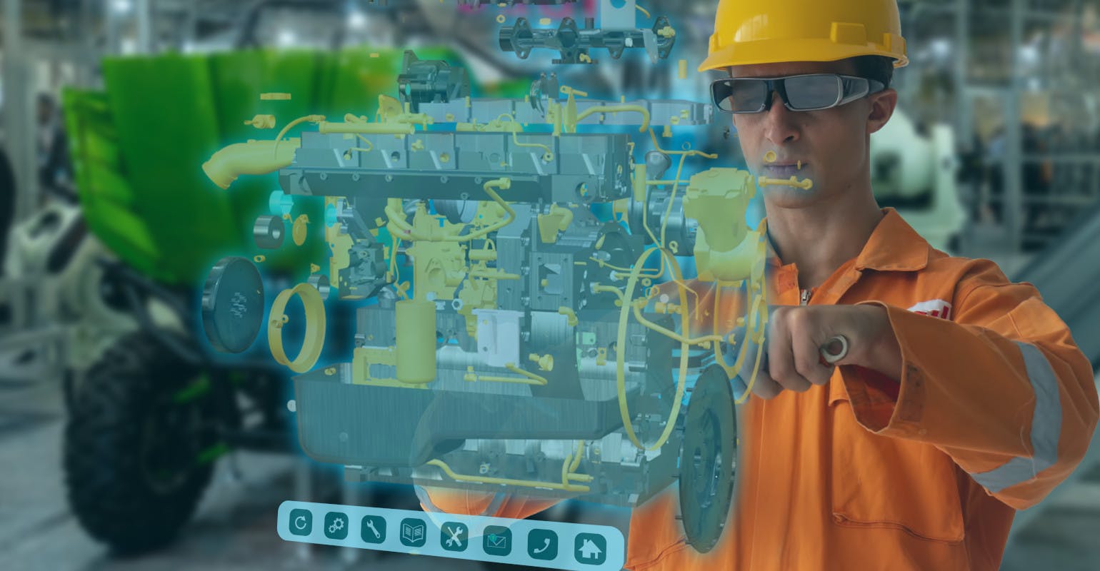 Engineering with augmented mixed virtual reality, including artificial intelligence.
